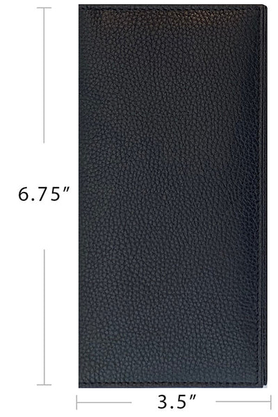 Basic Genuine Leather Checkbook Cover - A&A Creative Designs