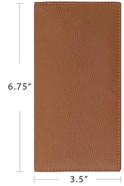 Basic Genuine Leather Checkbook Cover - A&A Creative Designs