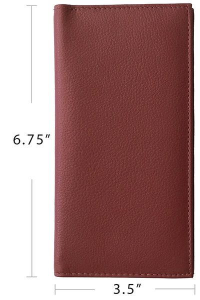 Basic Genuine Leather Checkbook Cover - A&A Creative Designs