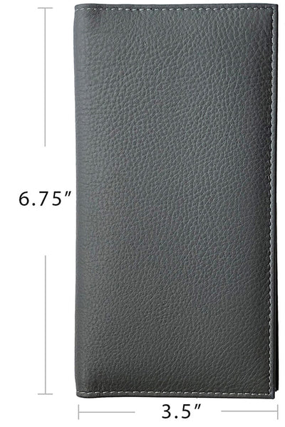 Basic Genuine Leather Checkbook Cover - A&A Creative Designs