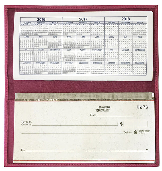 Basic Genuine Leather Checkbook Cover - A&A Creative Designs