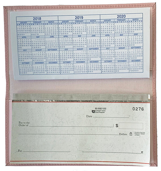 Basic Genuine Leather Checkbook Cover - A&A Creative Designs