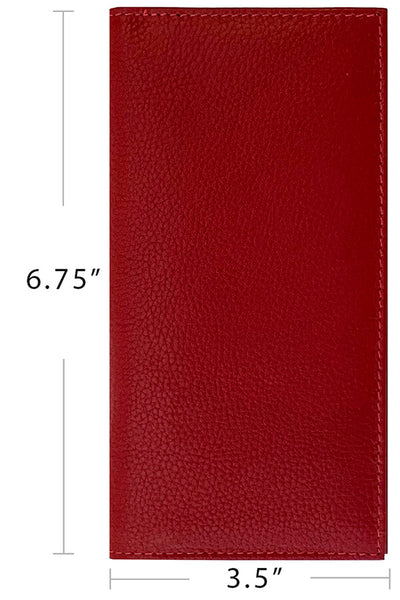 Basic Genuine Leather Checkbook Cover - A&A Creative Designs