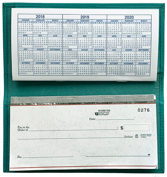 Basic Genuine Leather Checkbook Cover - A&A Creative Designs