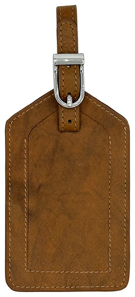 Genuine Top Grain Leather Luggage Tag - A&A Creative Designs
