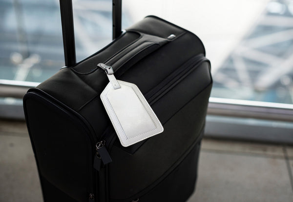 Genuine Top Grain Leather Luggage Tag