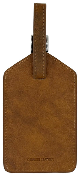 Personalized Monogrammed Leather Luggage Tag - A&A Creative Designs