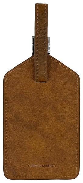 Genuine Top Grain Leather Luggage Tag - A&A Creative Designs