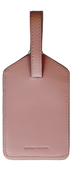Personalized Monogrammed Leather Luggage Tags - 2 Pack