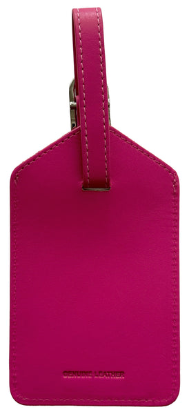 Personalized Monogrammed Leather Luggage Tags - 3 Pack