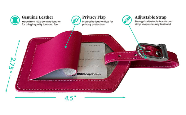 Personalized Monogrammed Leather RFID Passport Cover Holder and Luggage Tag - A&A Creative Designs