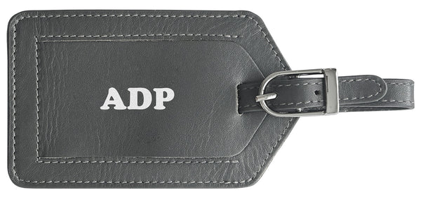 Personalized Monogrammed Leather Luggage Tag - A&A Creative Designs