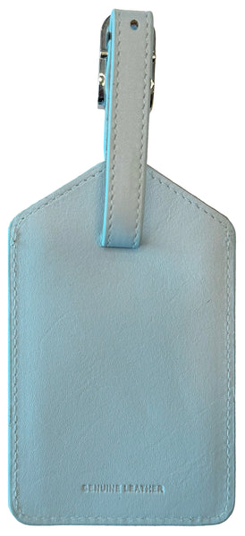Personalized Monogrammed Leather Luggage Tags - 3 Pack