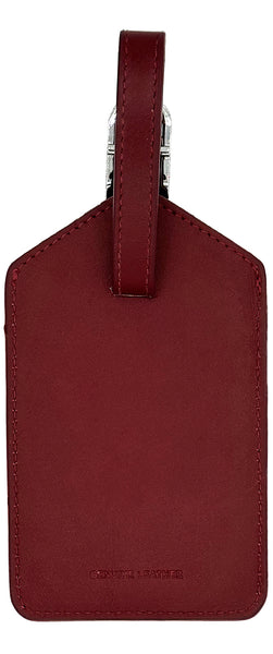 Personalized Monogrammed Leather Luggage Tag