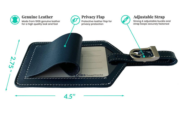 Deluxe Personalized Monogrammed Leather RFID Passport Wallet and Luggage Tag
