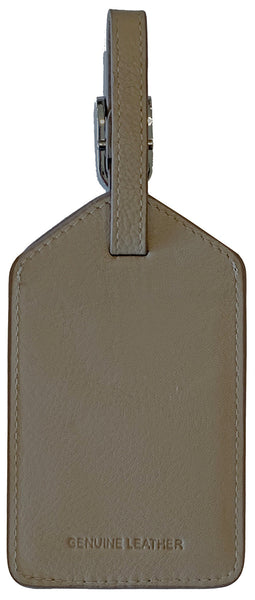 Genuine Top Grain Leather Luggage Tag - A&A Creative Designs