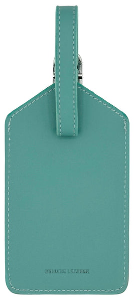 Personalized Monogrammed Leather Luggage Tags - 4 Pack