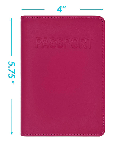Personalized Monogrammed Leather RFID Passport Cover Holder - A&A Creative Designs