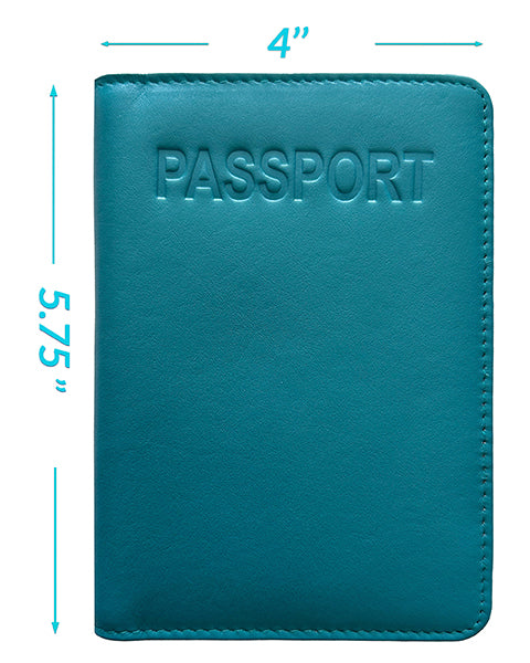 Personalized Monogrammed Leather RFID Passport Cover Holder - A&A Creative Designs