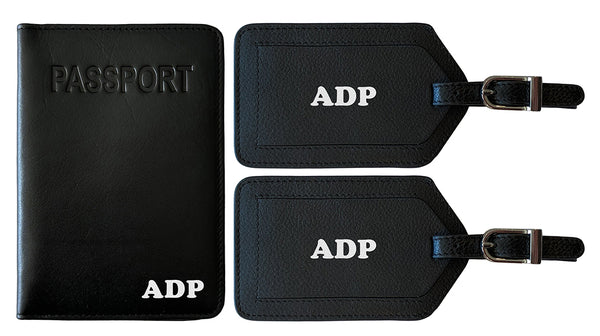 Personalized Passport Cover Holder and 2 Luggage Tags - A&A Creative Designs