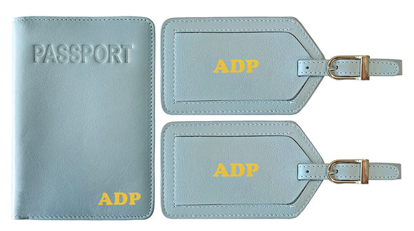 Personalized Passport Cover Holder and 2 Luggage Tags - A&A Creative Designs