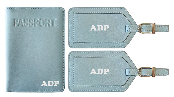 Personalized Passport Cover Holder and 2 Luggage Tags - A&A Creative Designs