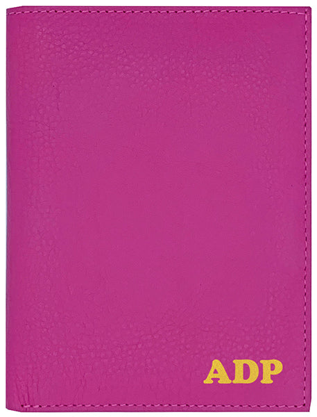 Deluxe Personalized Monogrammed Leather RFID Passport Wallet