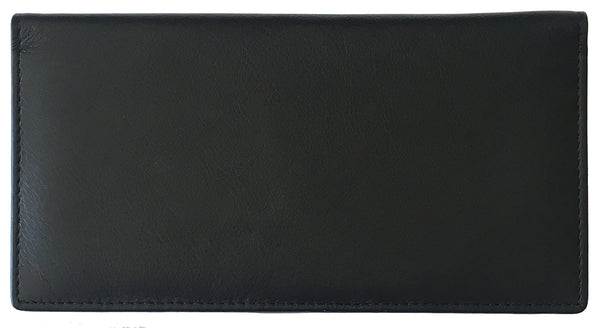RFID Leather Checkbook Cover with Credit Card Slots and Pen Holder - A&A Creative Designs