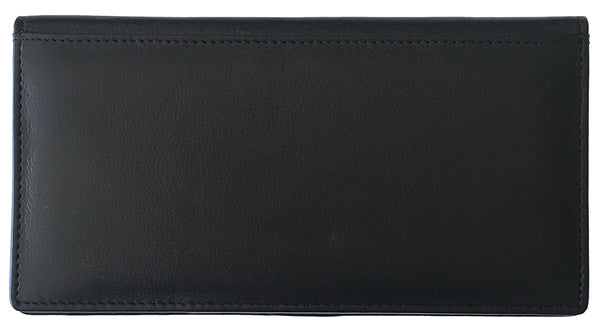 RFID Leather Checkbook Cover with Credit Card Slots and Pen Holder - A&A Creative Designs