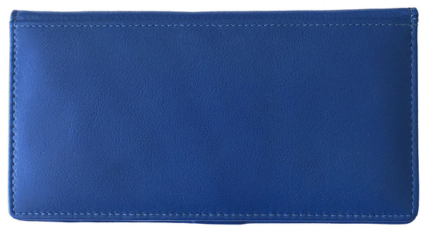 RFID Leather Checkbook Cover with Credit Card Slots and Pen Holder - A&A Creative Designs