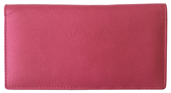 RFID Leather Checkbook Cover with Credit Card Slots and Pen Holder - A&A Creative Designs