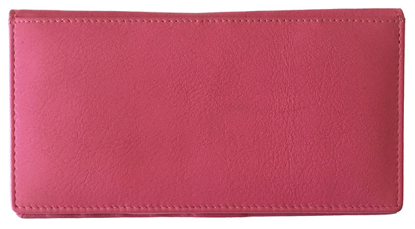 RFID Leather Checkbook Cover with Credit Card Slots and Pen Holder - A&A Creative Designs