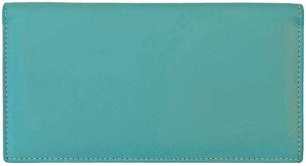 RFID Leather Checkbook Cover with Credit Card Slots and Pen Holder - A&A Creative Designs