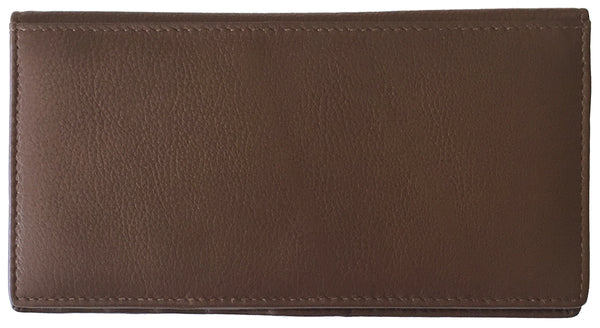 RFID Leather Checkbook Cover with Credit Card Slots and Pen Holder - A&A Creative Designs