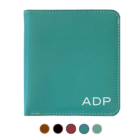 Personalized Genuine Leather Womens Mini Wallet - A&A Creative Designs