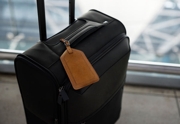Genuine Top Grain Leather Luggage Tag - A&A Creative Designs