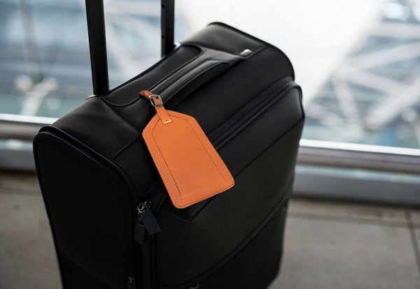 Genuine Top Grain Leather Luggage Tag - A&A Creative Designs
