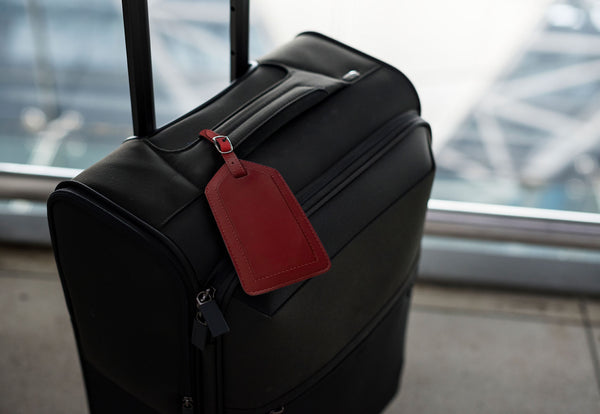 Genuine Top Grain Leather Luggage Tag - A&A Creative Designs