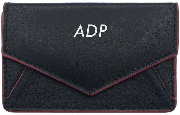 Genuine Leather Personalized RFID Card Holder - A&A Creative Designs