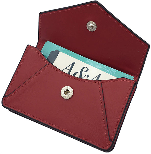 Genuine Leather Personalized RFID Card Holder - A&A Creative Designs