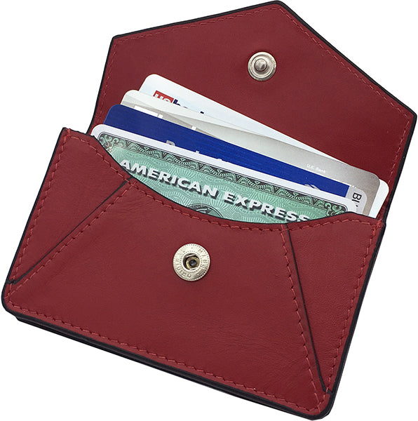Genuine Leather Personalized RFID Card Holder - A&A Creative Designs