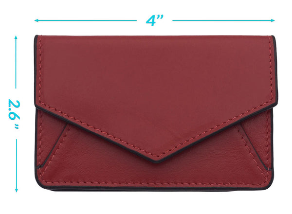Genuine Leather Personalized RFID Card Holder - A&A Creative Designs