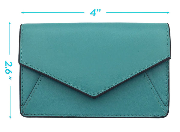 Genuine Leather Personalized RFID Card Holder - A&A Creative Designs