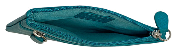 Personalized RFID Genuine Leather Coin Holder - A&A Creative Designs