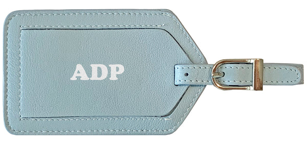 Personalized Monogrammed Leather Luggage Tag - A&A Creative Designs