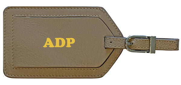 Personalized Monogrammed Leather Luggage Tag - A&A Creative Designs