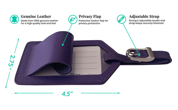 Personalized Monogrammed Leather RFID Passport Wallet and Luggage Tag - A&A Creative Designs