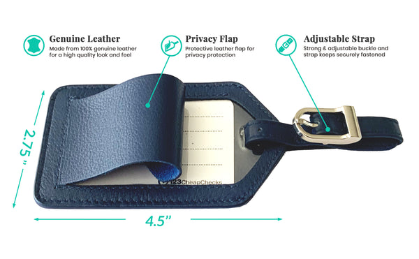 Personalized Monogrammed Leather RFID Passport Wallet and 2 Luggage Tags - A&A Creative Designs