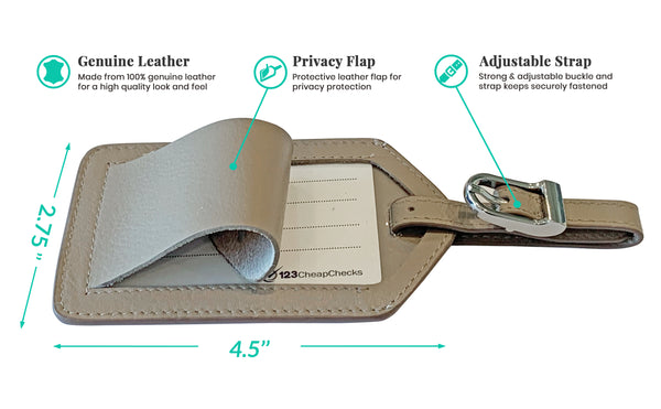 Personalized Monogrammed Leather RFID Passport Wallet and 2 Luggage Tags - A&A Creative Designs