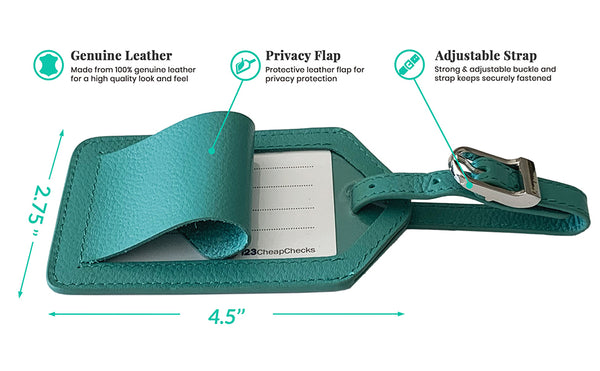 Personalized Monogrammed Leather RFID Passport Wallet and 2 Luggage Tags - A&A Creative Designs